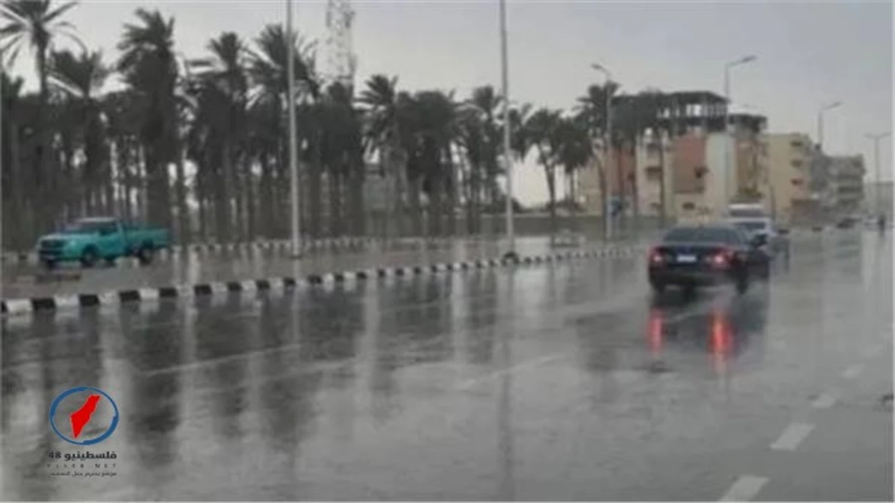 حالة الطقس في فلسطين تشهد أمطاراً رعدية مع شبورة ورياح مثيرة للأتربة